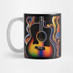 Artistic Acoustic Guitar Mug